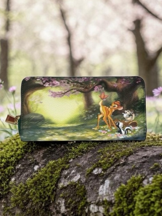 kate spade Handbags - Disney x Kate Spade New York Bambi thumper Continental zip wallet novelty